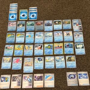 🌊 Pokémon TCG Water Deck Builder Lot | 50+ Cards | Trainers + Energy | Palkia 🌊